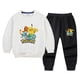 thumbnail image 4 of Ropa de Pokémon para niños, conjunto de sudadera y pantalones de chándal para primavera y otoño, figura de Anime, conjunto informal gráfico de Pikachu de dos piezas, 4 of 5