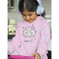 thumbnail image 2 of Ram Face Doodle Hoodie Juniors -Image by Shutterstock,  Small, 2 of 4