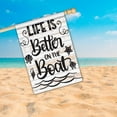 thumbnail image 3 of Life is Better on the Boat Large Garden Flag 28 x 40 Inch Double Sided Inspirational Summer Garden Flag for Outdoor Beach House Yard Decoration, 3 of 6