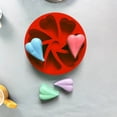 thumbnail image 5 of Mouliraty 7 Cavity Cake Mould Scone Pan Mould Pizza Baking Mould Cornbread Mould Cake Pizza Mould Soap Mould，Silicone Cake Mould, 5 of 7