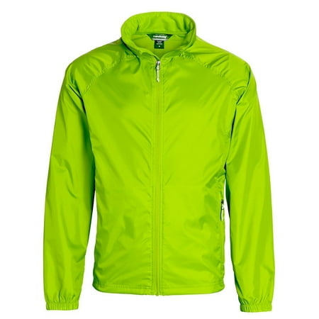 Nylon Mens Windbreaker - Landway Men's Nylon Windbreaker Zippered Pockets Full Length, Style 7000