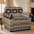 thumbnail image 2 of FKELYI American Tribal Geometric Print Armchair Slipcover 2 Pcs Set Couch Sofa Cover with Separate Cushion Cover Anti-Dust Furniture Protector for Living Room Decor, 2 of 7