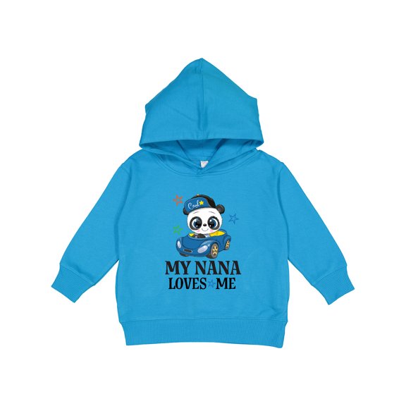 Inktastic My Nana Loves Me Grandson Panda Toddler Hoodie