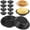 Black, variant on 10Pcs Mini Pie Pans 5 Inch Cake Pan Mini Pie Dishes Individual Round Tins Quiche Baking Moulds Non Stick Tins Quiche Dishes for Baking Bread Cake Tart Desserts