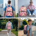 thumbnail image 2 of Jeiento Kids Backpack And Lunch Box Set 4-Piece 17 Inch Cartoon Axolotl School Supplies for Elementary Boys Girls, Includes Lunch Bag, Pencil Case, 2 Bookmarks for Back to School, 2 of 7