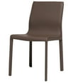 thumbnail image 3 of Elite Living STAN Modern Leather Side Chair Mink Brown, 3 of 5