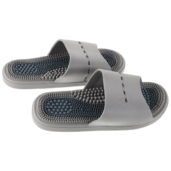 TABLZONE 1Pair Plastic Foot Massage Slippers for Men Bathroom House Shoes Lightweight Breathable