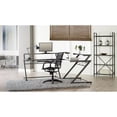thumbnail image 3 of 43" All Black Round Bungee Cord High Back Office Chair, 3 of 6