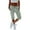 Green, variant on Casual Women Plus Size Jogger Capri Pants