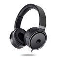 thumbnail image 1 of Auriculares infantiles RockPapa con micrófono, plegables, ligeros y con cable de 1.5M para laptop, tablet y smartphone - Negro/Gris, 1 of 3