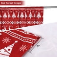 thumbnail image 2 of Christmas Curtains for Bedroom Christmas Boho Room Darkening Velvet Drapes Christmas Tree and Deer Design Window Curtain Panels for Living Room Decor, W52 x L84 inches, 2 Panels, 2 of 7