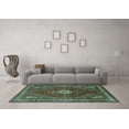 thumbnail image 3 of Ahgly Company Indoor Rectangle Persian Turquoise Blue Traditional Area Rugs, 2' x 5', 3 of 4