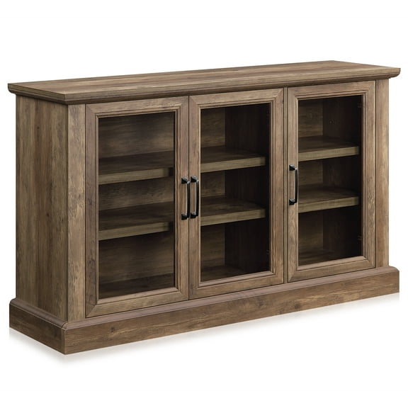 BELLEZE Modern Farmhouse Wood Sideboard Buffet - Liam (Rustic Oak)