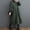 Army Green, variant on Women Oversized Long Winter Coats Warm Wool Blend Pea Trench Coat Overcoat Black L