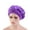 Purple, variant on Jiaroswwei Women Solid Satin Stylish Elastic Silk Sleep Hat Hair Care Bonnet Head Lace Wrap