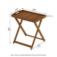 thumbnail image 4 of Furinno FG19557 Tioman Plateau Extérieur en Bois Dur, 4 of 5