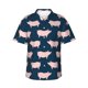 thumbnail image 1 of Fotbe Pig 1 Camisa Hawaiana para Hombre Unisex – Camisa Casual de Verano con Botones de Manga Corta de Algodón y Lino,Large, 1 of 7