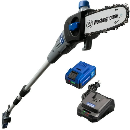 Westinghouse Cordless Pole Saw, 4.0 Ah Battery and Rapid Charger Included