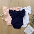 thumbnail image 4 of Newborn Baby Girl Boy Clothes Ruffle Cotton Romper Bodysuit One-Piece Jumpsuit Outfit, 4 of 5