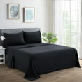 thumbnail image 1 of Marina Decoration 600 Thread Count Ultra Soft Deep Pocket Hotel Standard Solid Bedding Long Staple Percale Cotton All Season Sheet Set with Pillowcase, 1 of 7