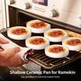 thumbnail image 3 of 6 PCS Ceramic Ramekin Baking Pans, 4.5 x 1.4 in Shallow Round Ramekin Dish, Individual Pie Dish, Mini Pie Plate for Kitchen Restaurant, 3 of 6