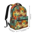 thumbnail image 2 of Wukai Colorful Hawaii Palms Laptop Backpack Casual Travel Backpack Large School Bag for College, Business,Travel-One Size, 2 of 5