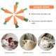 thumbnail image 2 of 6pcs de conejo molar zanahoria tejida tejida de zanahoria hámster conejito masticable suministro de mascota de juguete, 2 of 8