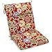 thumbnail image 3 of 20-inch by 42-inch Spun Polyester Patterned Outdoor Squared Seat/ Back Chair Cushion, Alenia Pompeii, 3 of 4