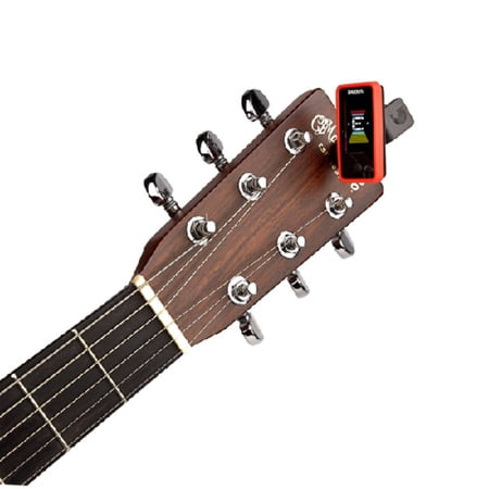 チューナーD'Addario フルカラーチューナー RED ギター ベース ウクレレ いろいろな楽器に使える PW-CT-17-RED
