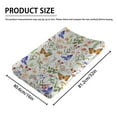 thumbnail image 2 of Watercolor Floral Butterflies Changing Pad Covers Spring Summer Wildflowers Leaves Diaper Changing Table Sheets for Boy Girl Seasonal Soft Stretchy Baby Change Table Mats 32''x16'', 2 of 6