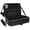 Black Leather-Large, variant on Floral Print Large Makeup Case Professional Travel Storage Organizer