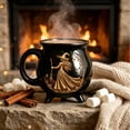 thumbnail image 2 of JHyouerji 12oz Witch Ceramic Mug 400ML Matte Spooky Halloween Brew Coffee Tea Cup Bar Tabletop Decor, 2 of 7