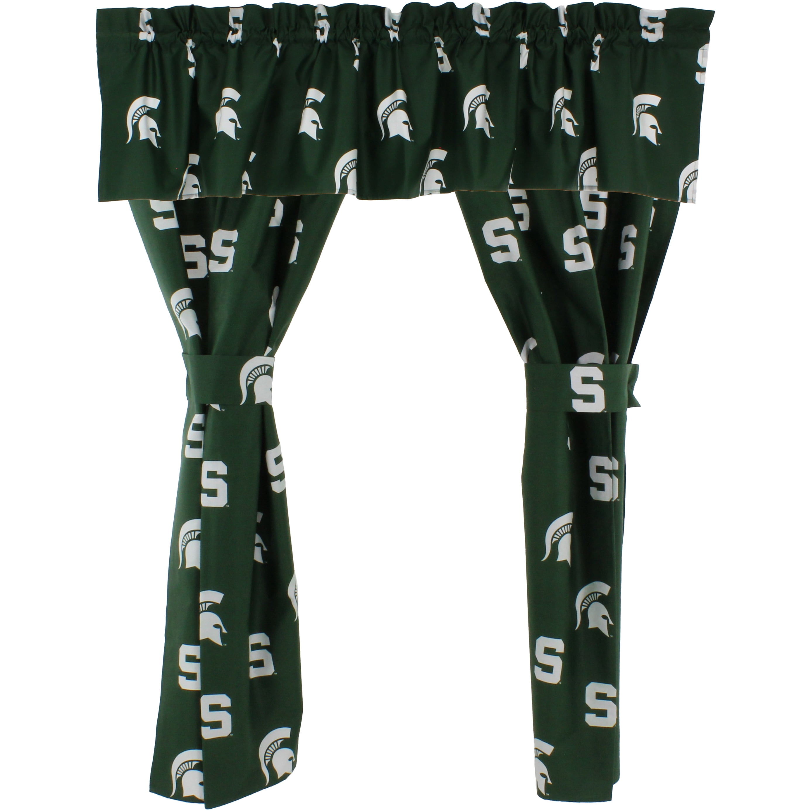 Michigan State Spartans 100% Cotton, 84" x 15" Curtain Valance, 1 Panel