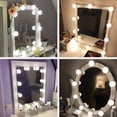 thumbnail image 4 of Espejo de maquillaje con 10 luces LED regulables Pearl Rare, espejo de mesa para maquillaje, 4 of 5