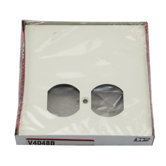 Wiremold Legrand V4048B Duplex Device Plate Ivory (5 Pack)