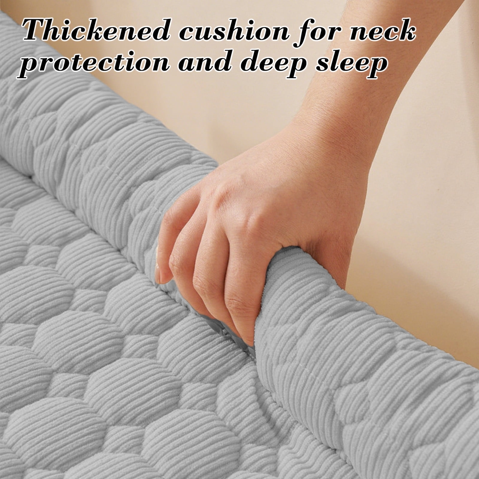 Plush Pet Sofa Bed Cushion Solid Color - Soft Sleeping Nest for Cats Dogs with Stay-in-Place Base, Machine Washable Cover Floor Sofa Furniture Protector