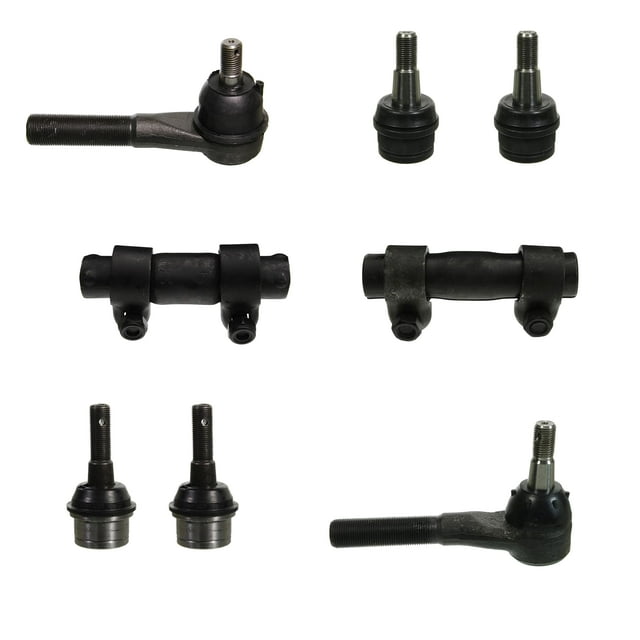 PartsW - Kit de Suspension 8 Pcs pour Ford Bronco II 1984-1986 4WD / Ranger 1990-1997 4WD / Explorer 1991-1994 4WD +More Embout de Tige Extérieure, Manchon de Réglage, Rotules Supérieures et Inférieures