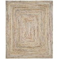 thumbnail image 2 of Safavieh Cape Cod Collection CAP202B Handmade Boho Braided Jute & Cotton Area Rug, 8' x 10', Beige / Multi, 2 of 4