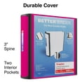 thumbnail image 2 of Staples 3" 3-Ring Better Binder Pink 2/Pack ST55890-CCVS, 2 of 8