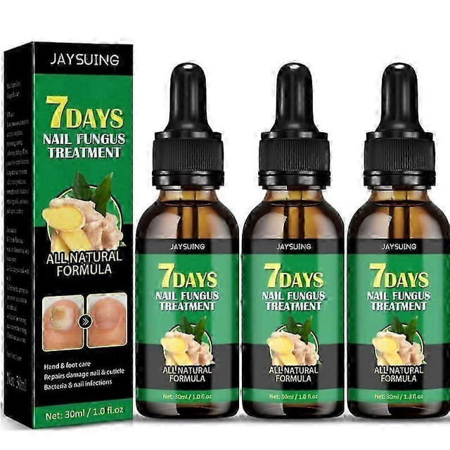 3X 30ml Nails Care Repair Nail Fungal Anti-Fungus Onychomycosis-Removal Liquid Ginger Foot Antifungal Nail Treatments