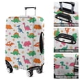 thumbnail image 5 of White Dinosaurs Flowers Pattern Luggage Cover Fashion Suitcase Cover Baggage Covers Fit 25-28 Inch Luggage (Go Travel), 5 of 5