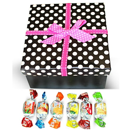 Finland Ribbons - Dulcefina, Valentine Finnish Sweet Delights Mix in Red Polka Dots Box w/Bow (1 pcs)