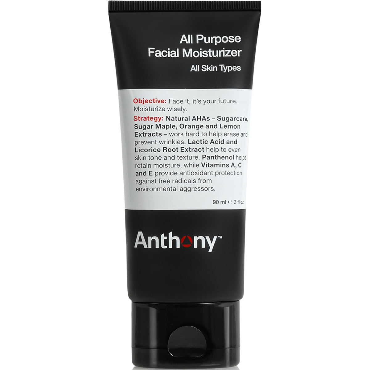 Anthony All Purpose Facial Moisturizer, 3 Oz