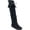 Black, variant on Minnetonka Women's Front Lace Knee High Boots, 6 M Black