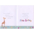 thumbnail image 2 of Designer Greetings Giraffe with Flowers and Balloon Age 3 / 3rd Birthday Card for Boy, 2 of 2