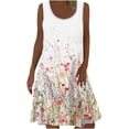 thumbnail image 2 of LOVZFMLL Robes Femmes Été Mode Sans Manches Col en V Robe Pull, 2 of 5