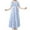 Blue, variant on KAOOCXU Children Dress Girl Toddler Summer Floral Long Dresses For Older Kids Elegant Chiffon Dress（3-13Y） Streetwear Outdoor Activities Sundress
