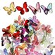 thumbnail image 1 of BRIGHTFUFU 50 Uds. De Mini mariposas artesanales, Mini dijes de mariposa para uñas, mariposas pequeñas, cosas en miniatura para manualidades y pasteles, 1 of 8