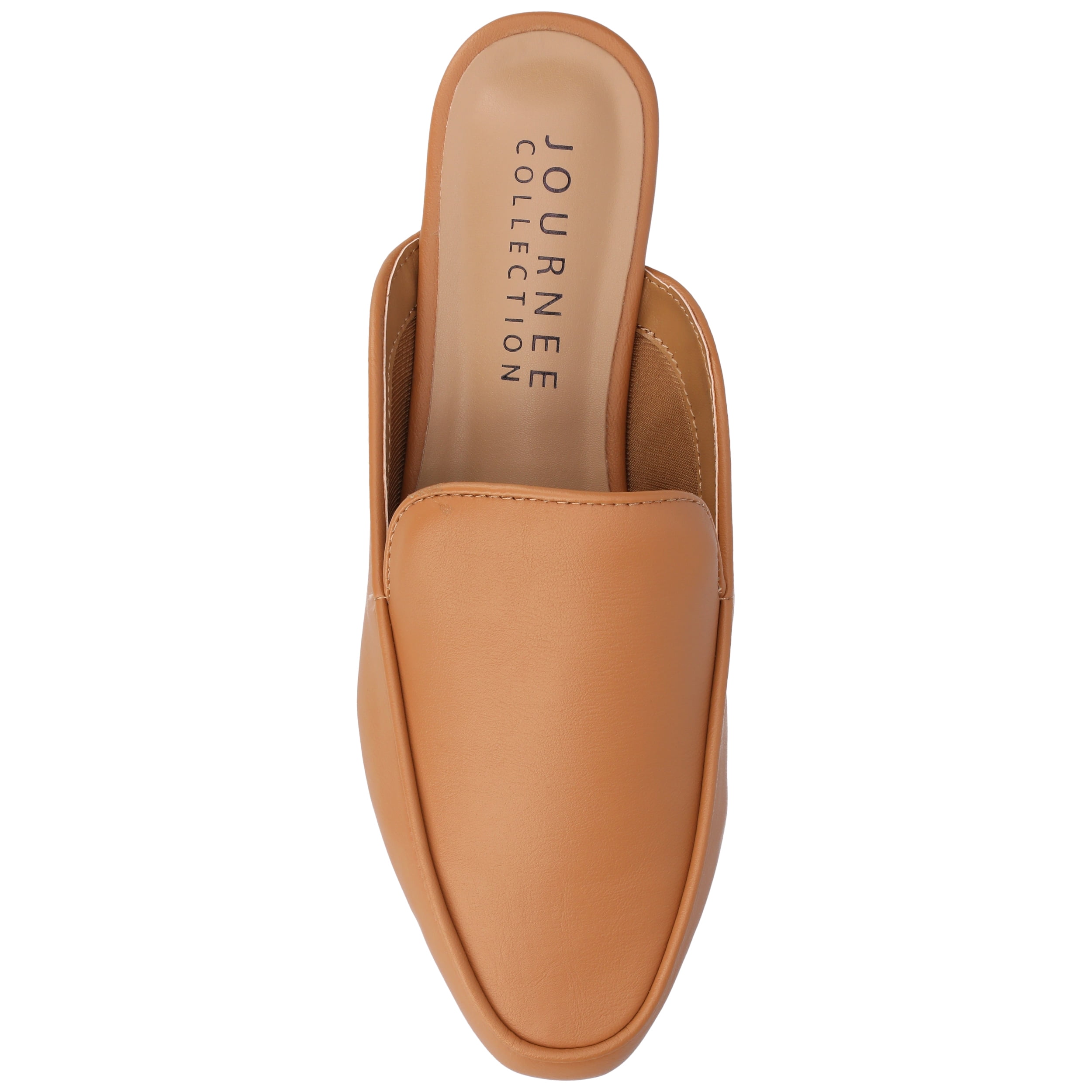 Journee Womens Akza Slip On Square Toe Mules Flats, Widths Available