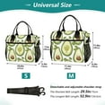 thumbnail image 2 of Cartoon Avocado Fruit Cooler Bag Lunch Bag Soft Cooler Cooling Tote Insulated Lunch Box for Adult Men Women, 2 of 6